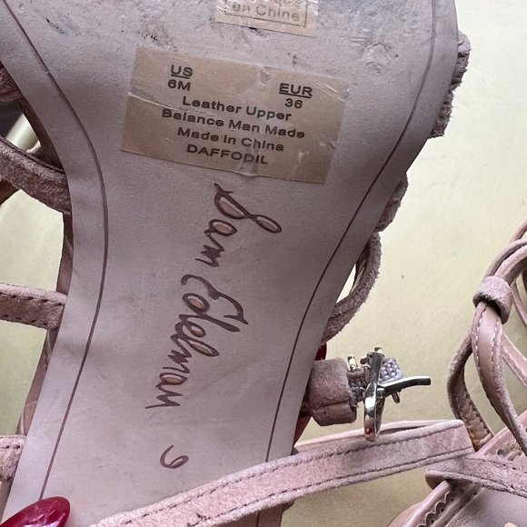 Sam Edelman Pink Strappy Heels - Picture 8 of 8